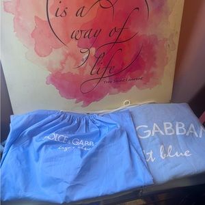 Dolce & Gabbana Sky Blue Beach Towel